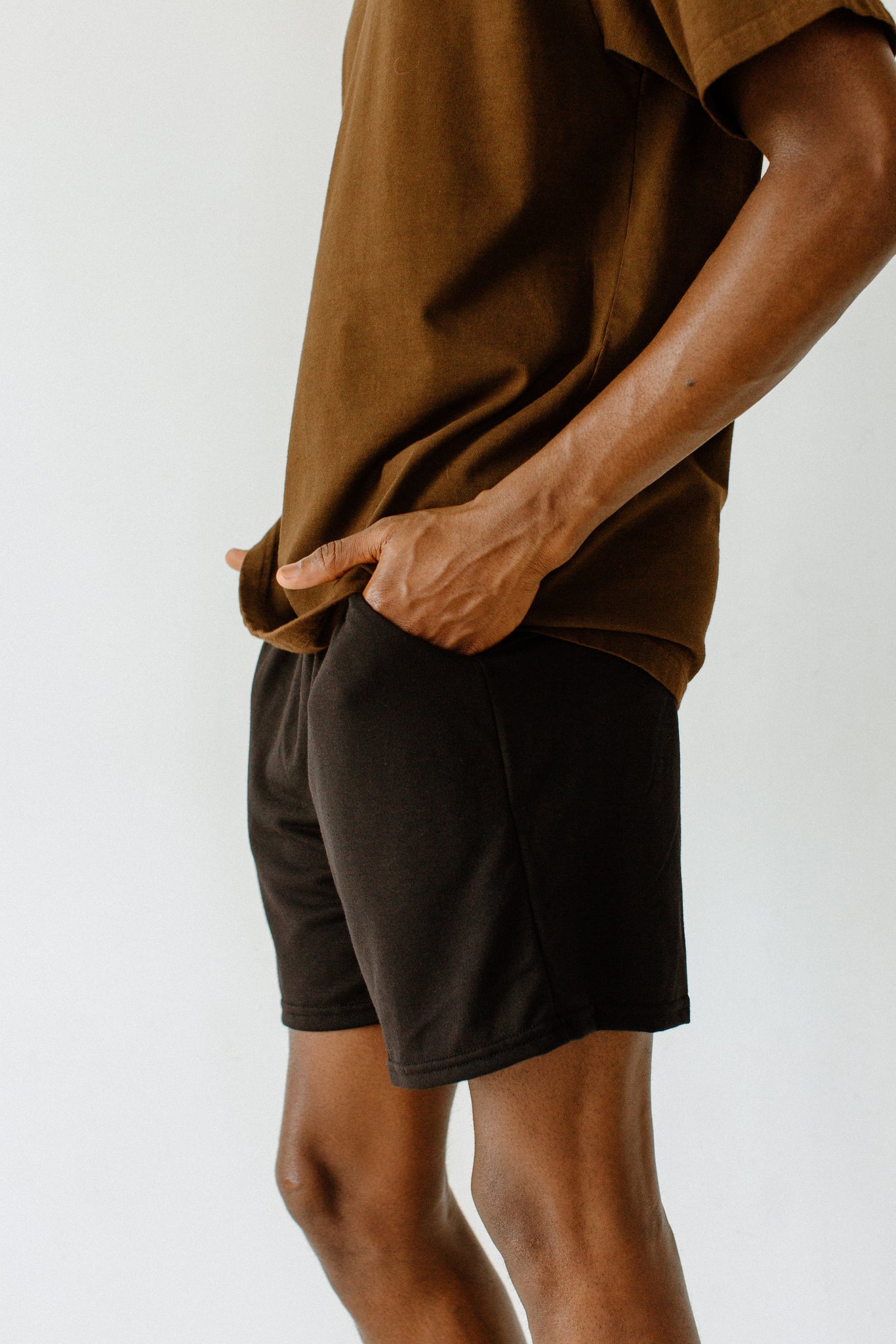 FSP055 - Unisex Terry Gym Shorts - Black