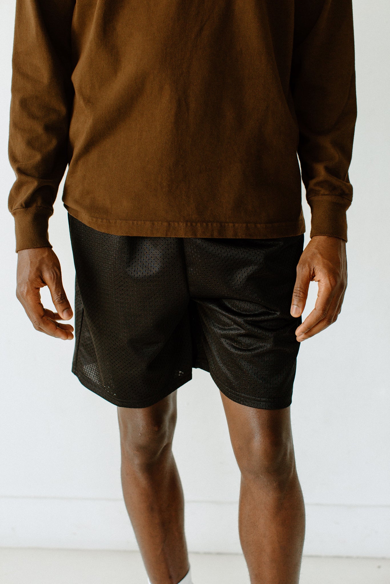 MSPP054 - Unisex Mesh Gym Shorts - Black