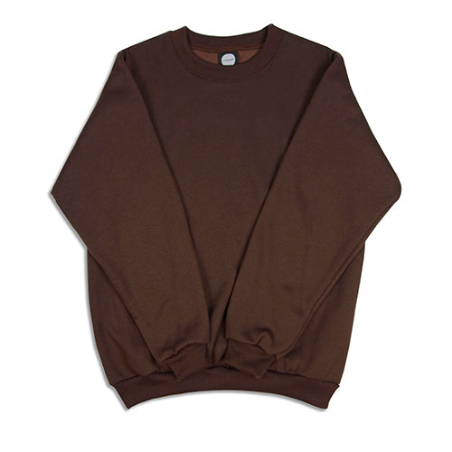 RT001 - Classic Fleece Crewneck Sweatshirt - Brown