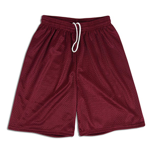 MSPP054 -Unisex Mesh Gym Shorts - Burgundy