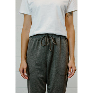 FJP005 - Women's French Terry Light Joggers - Charcoal Grey