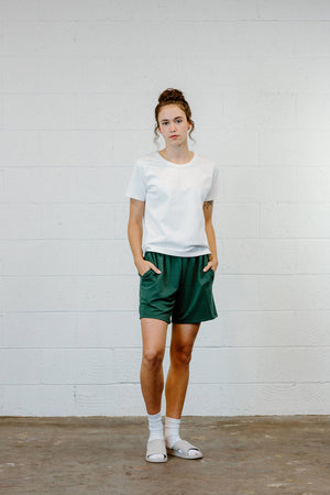 FSP055 - Unisex Terry Gym Shorts - Evergreen