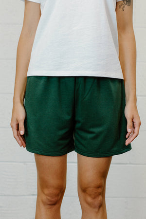 FSP055 - Unisex Terry Gym Shorts - Evergreen