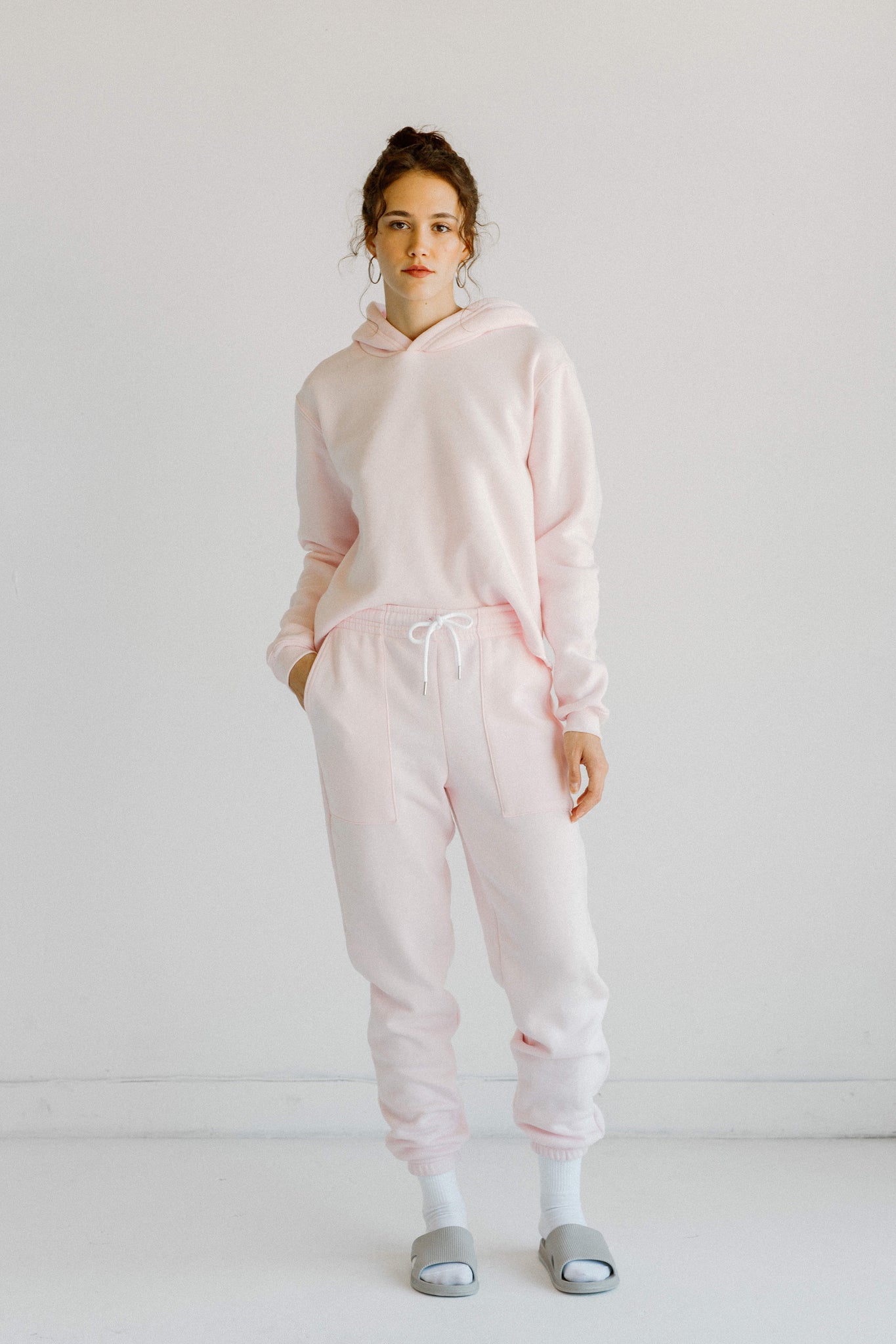 Tri-Blend Sweatpants with Pockets Basics Pink