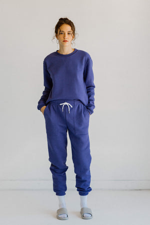 Tri-Blend Sweatpants with Pockets Basics Purple