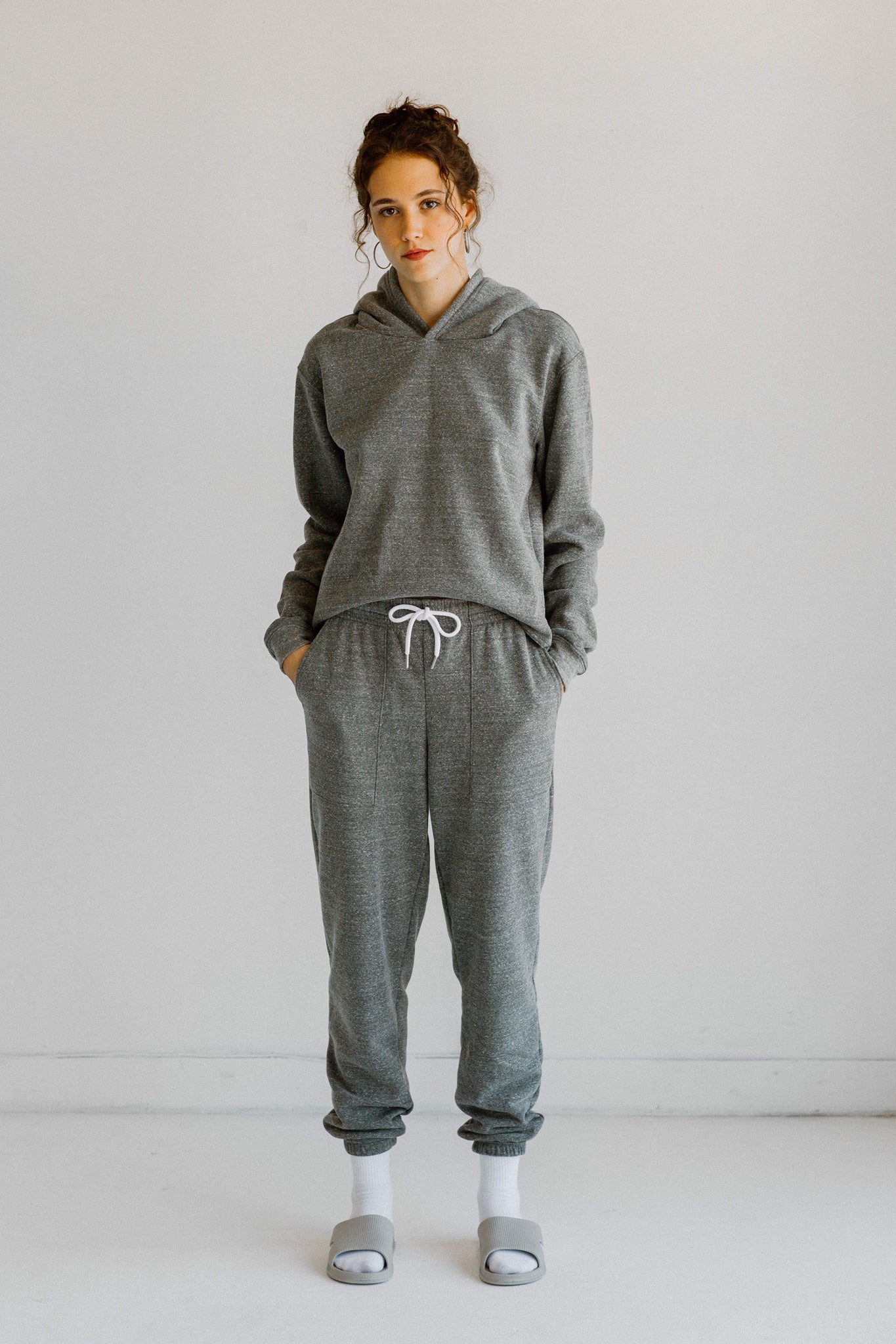 Tri-Blend Sweatpants with Pockets Basics Charcoal