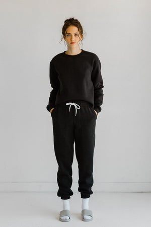 Tri-Blend Sweatpants with Pockets Basics Black