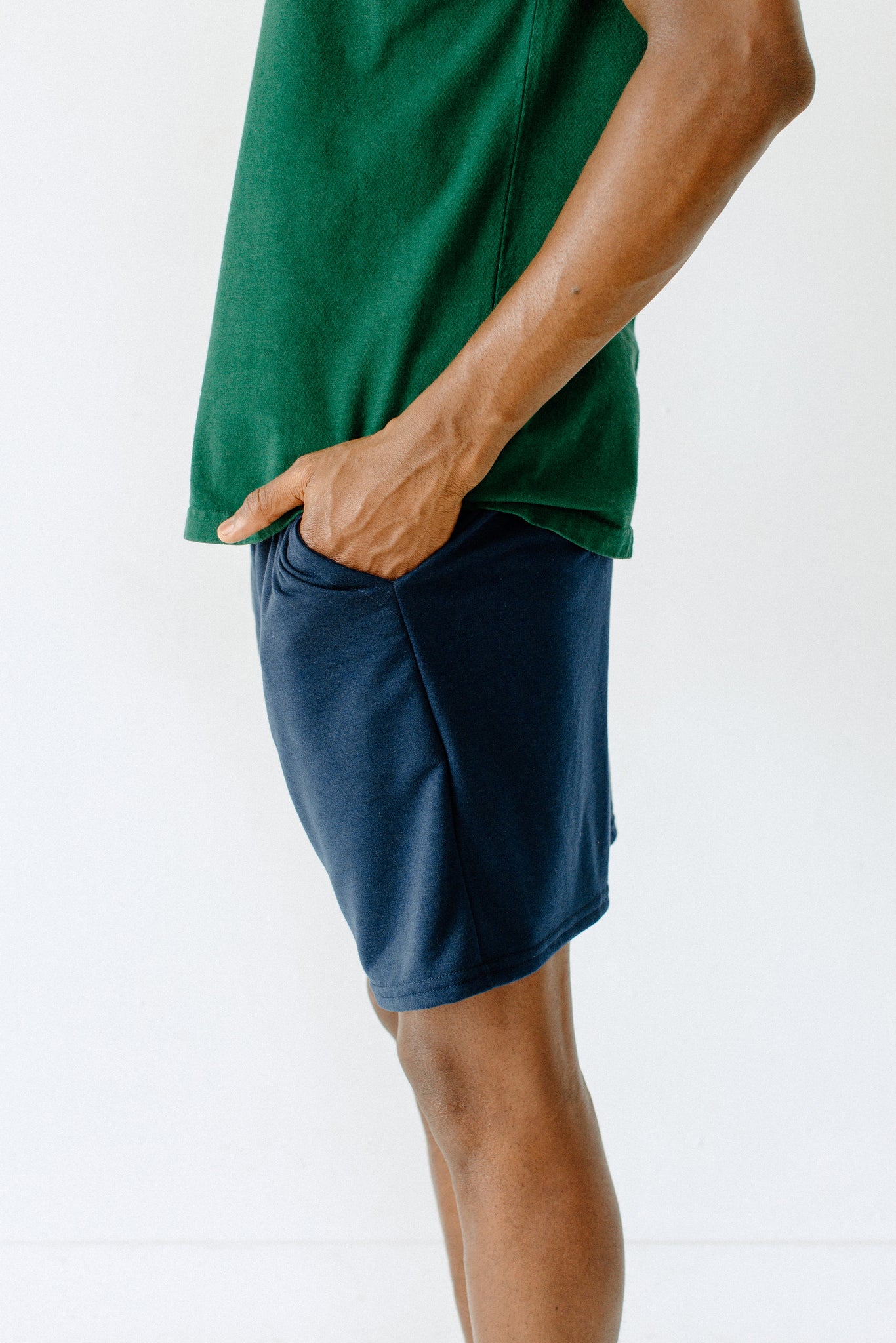 FSP055 - Unisex Terry Gym Shorts - Navy Blue