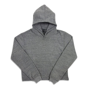 Tri-Blend Fleece Hooded Pullover Sweatshirt Charcoal
