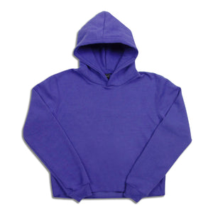 Tri-Blend Fleece Hooded Pullover Sweatshirt with Sweatpants Set Purple