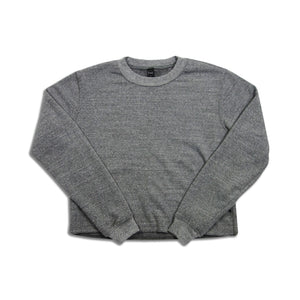 Tri-Blend Fleece Crewneck Sweatshirt Made in USA Charcoal