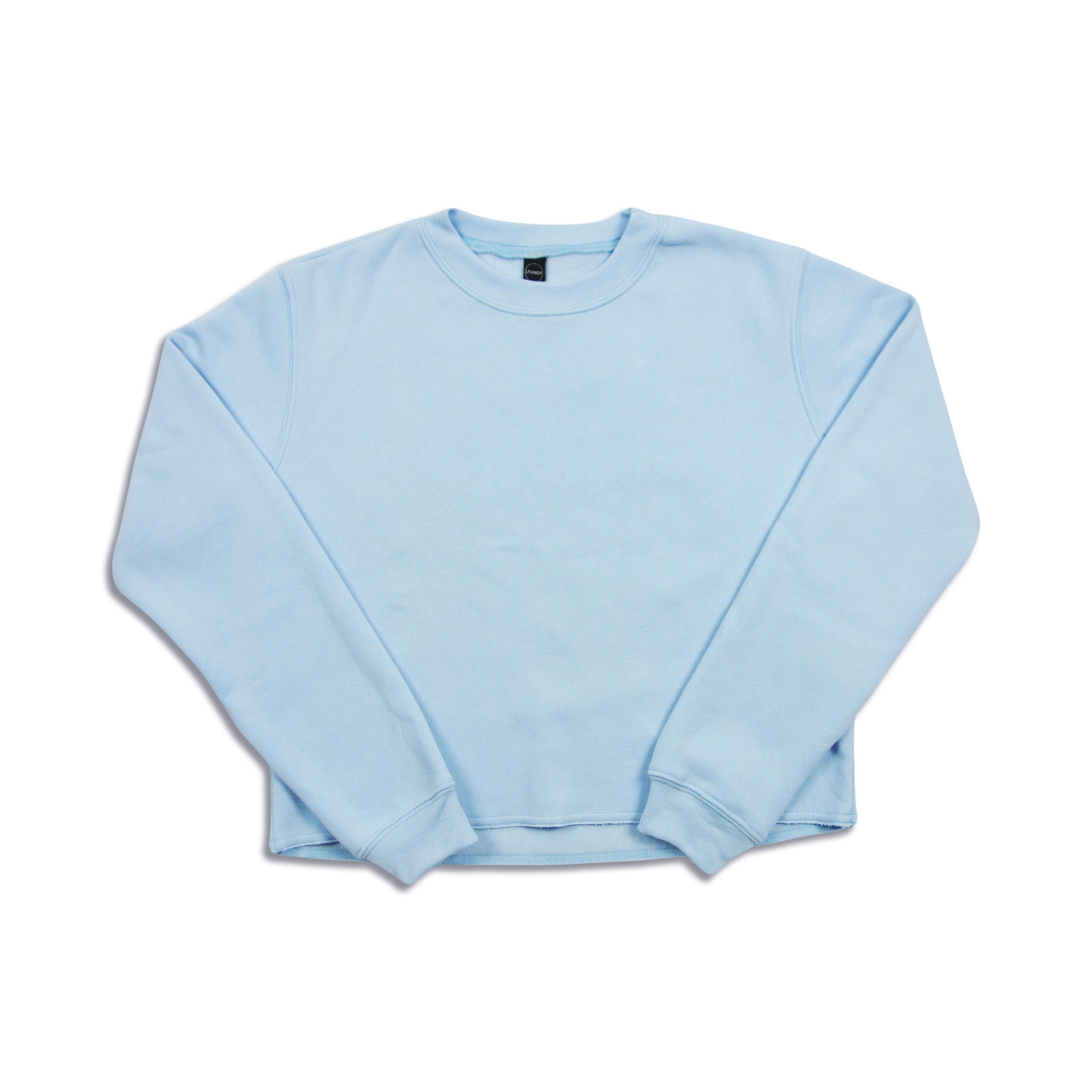 Tri-Blend Fleece Crewneck Sweatshirt Made in USA Sky Blue