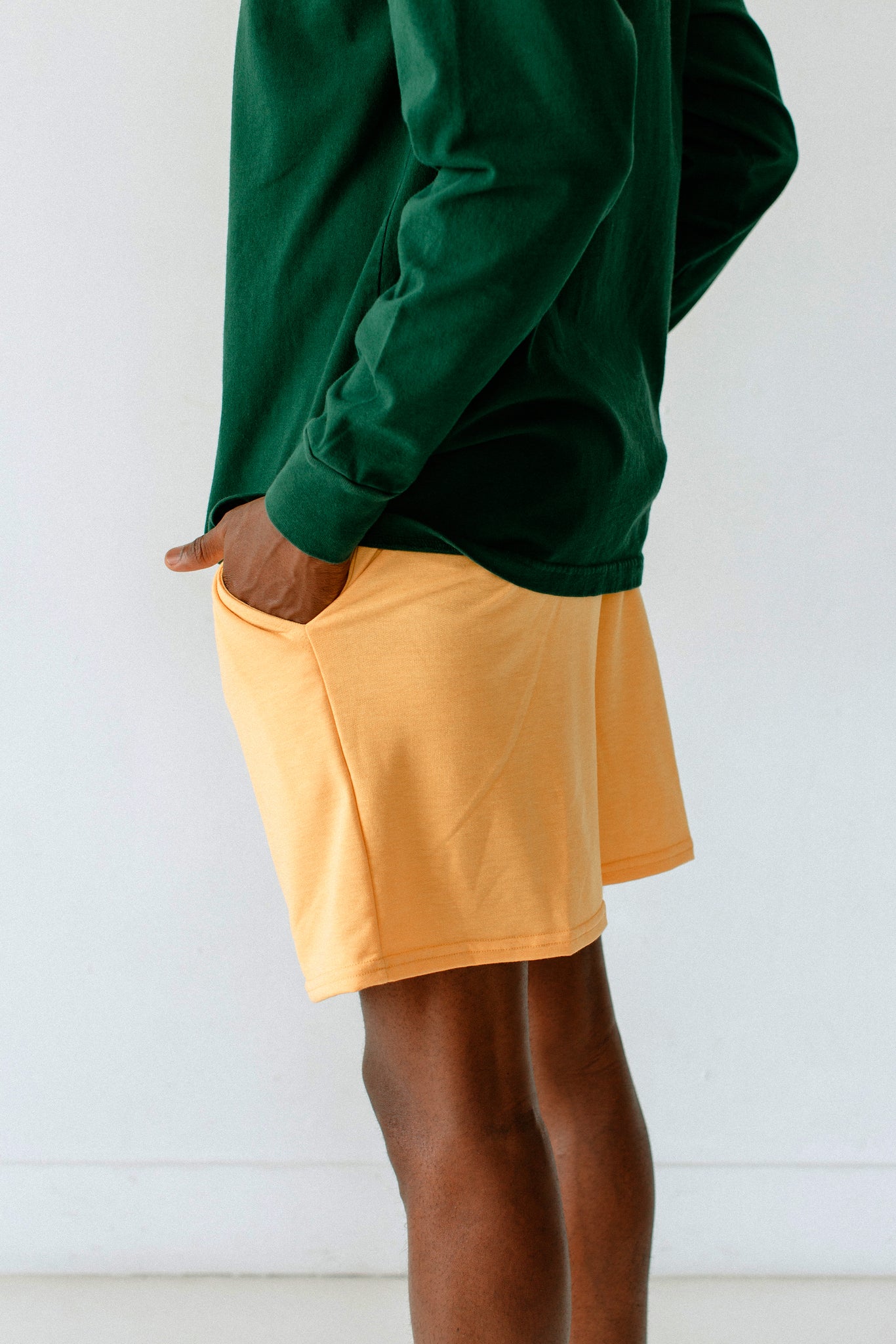 FSP055 - Unisex Terry Gym Shorts - Mustard